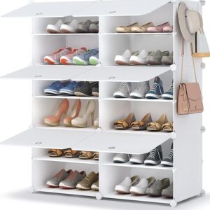 HOMIDEC Shoe Rack, 6 Tier Shoe Storage Cabinet 24 Pair
