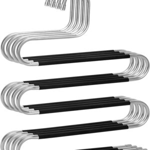 Pants Hangers Space Saving,4 Pack Stainless Steel Non