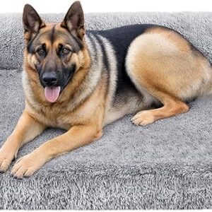 Feandrea Dog Bed, Orthopaedic Dog Sofa Bed for Large Dogs