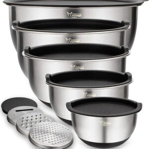 Wildone Mixing Bowls with Lids Set,