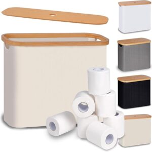 Toilet Paper Basket, Toilet Paper Storage with Lid,