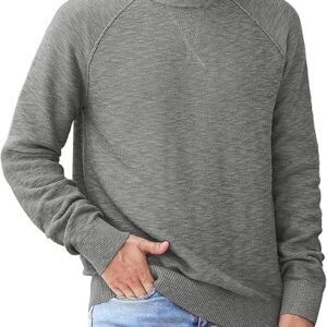 NITAGUT Men's Crewneck Sweater Soft Cotton