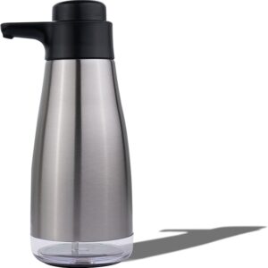 AIKE 15fl.oz Stainless Steel Liquid Soap Dispenser for Dish and Hand Soap