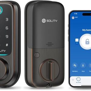 Solity No-Hub Smart Digital Door Lock, Designed in Korea,
