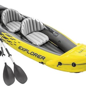 Intex 68307EP Explorer K2 Inflatable Kayak Set: Includes Deluxe 86in