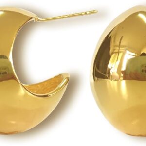 925 sterling silver Post Hypoallergenic Chunky Gold and Silver Drop