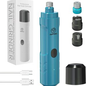 Dog Nail Grinder with 2 LED Light,3-Speed Rechargeable Dog Nail