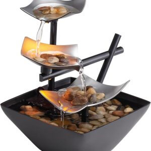 Homedics Tabletop Water Fountain, Home Décor Soothing Sound Machine