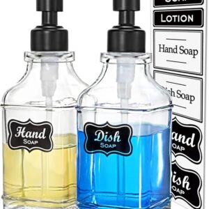 JASAI 2Pack Soap Dispenser with Rustproof Black Stain 304 Stainless