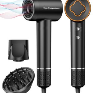 Hair Dryer, 150000 RPM High-Speed Brushless Motor Negative Ionic Blow