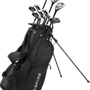 Aspire XD1 Men's Complete Golf Clubs Package Set Includes Titanium Driver,