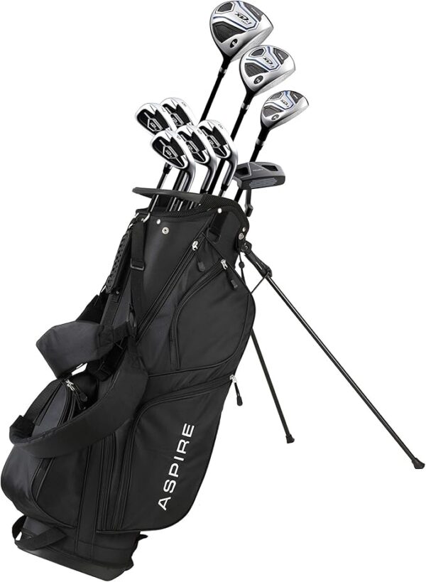 Aspire XD1 Men's Complete Golf Clubs Package Set Includes Titanium Driver,