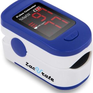 Zacurate 500BL Fingertip Pulse Oximeter Blood Oxygen Saturation Monitor