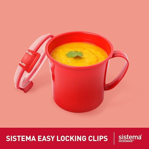 Sistema Microwave Soup Mugs | 656 ml | Microwave Food - Image 2