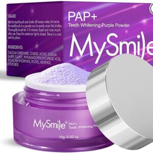 MySmile Pap Natural Mint Non-Sensitive Teeth Whitening Powder Cavity