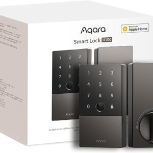 Aqara Smart Lock U100, Fingerprint Keyless Entry Door Lock with Apple Home Key,