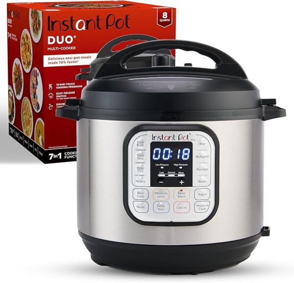Instant Pot Duo 7-in-1 Electric Pressure Cooker, Slow Cooker, Rice Cooker,