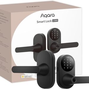 Aqara Smart Lock U300, Fingerprint Keyless Entry Door Lock with Handle,