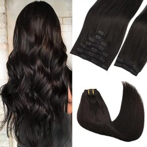GOO GOO Clip in Hair Extensions Real Human Hair