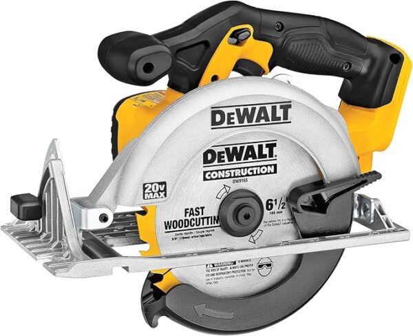 DEWALT 20V MAX Circular Saw, 6-1/2-Inch Blade, 460 MWO Engine