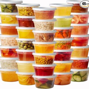 Pantry Value [12 oz. - 48 Count Plastic Food Storage Deli Containers