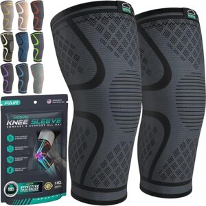 Modvel Compression Knee Brace for Women & Men, 2-Pack Knee Brace