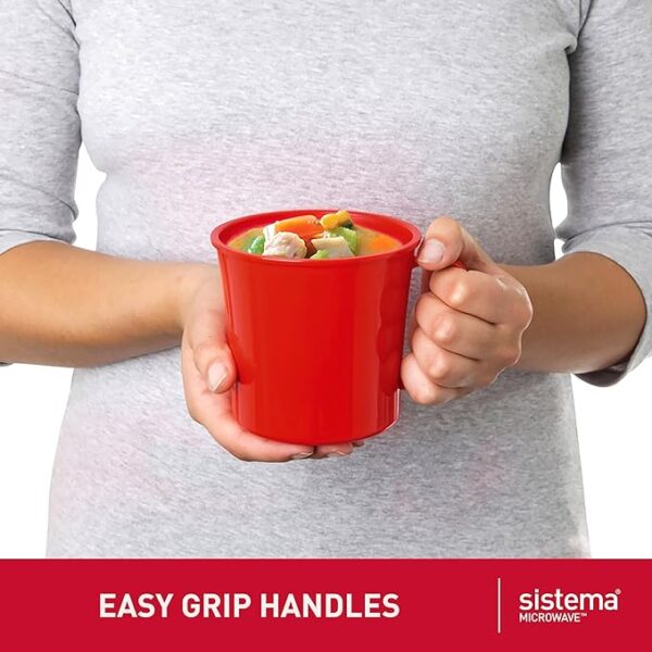 Sistema Microwave Soup Mugs | 656 ml | Microwave Food - Image 4