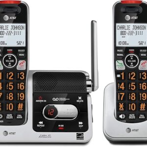 AT&T BL102-2 DECT 6.0 2-Handset Cordless Phone for Home with