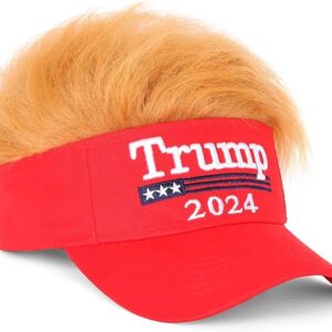 Trump 2024 Hat with Hair,Donald Trump Wig Hat
