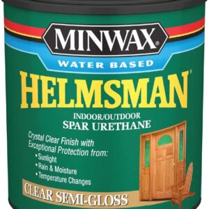 Minwax Water Based Helmsman Spar Urethane, Quart, Semi-Gloss