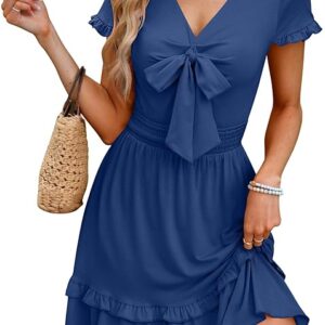 Caracilia Women's Summer Mini Dress Casual