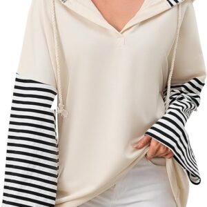 MISSACTIVER Women Oversized V Neck Hoodies