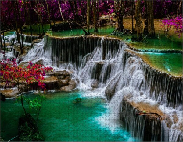 Limet time deasls  -50% Huay mae khamin Waterfall Thailand1000 Pieces Wooden