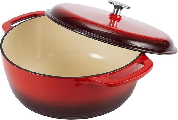 Basics Cast Iron Dutch Oven Pot with Lid - Image 5