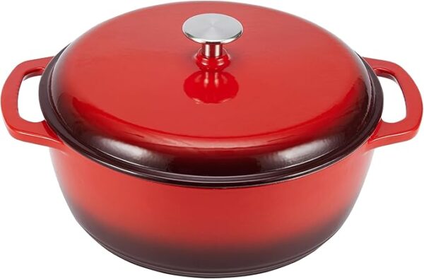 Basics Cast Iron Dutch Oven Pot with Lid